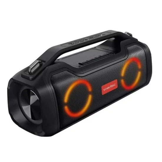 Porodo Soundtec Vibe Portable Speaker With Smart Functions - Black